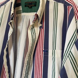 Alexander Julian Oversized Striped Button Down